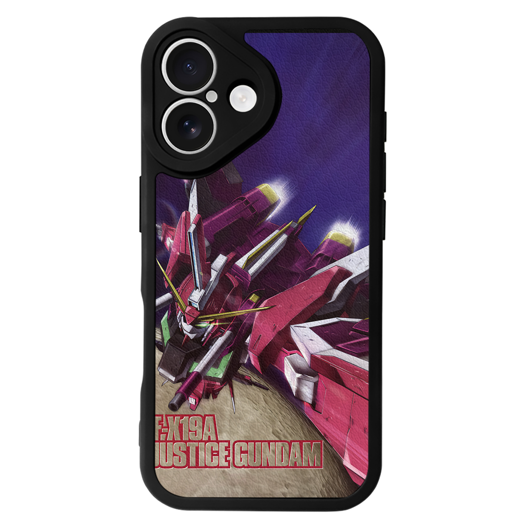 （画像用） 機動戦士ガンダム Mobile Suit Gundam 【iPhone 16シリーズ対応】シリコンスマホケース（レザー調） 材質：シリコン